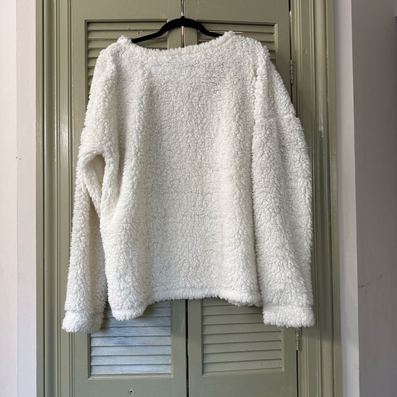 Time & Tru Fur Sherpa Pullover Size XXL (20) - Picture 3 of 4
